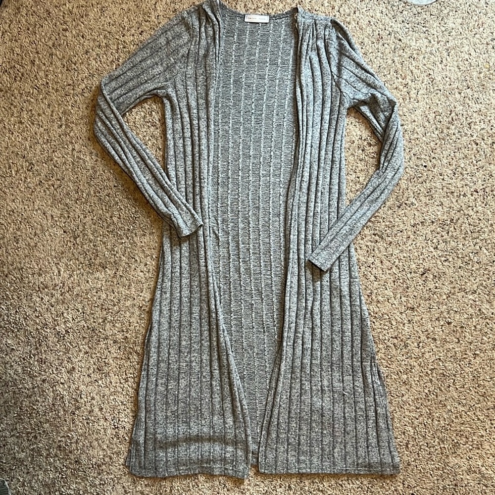 emory park / small / grey / cartigan sweater